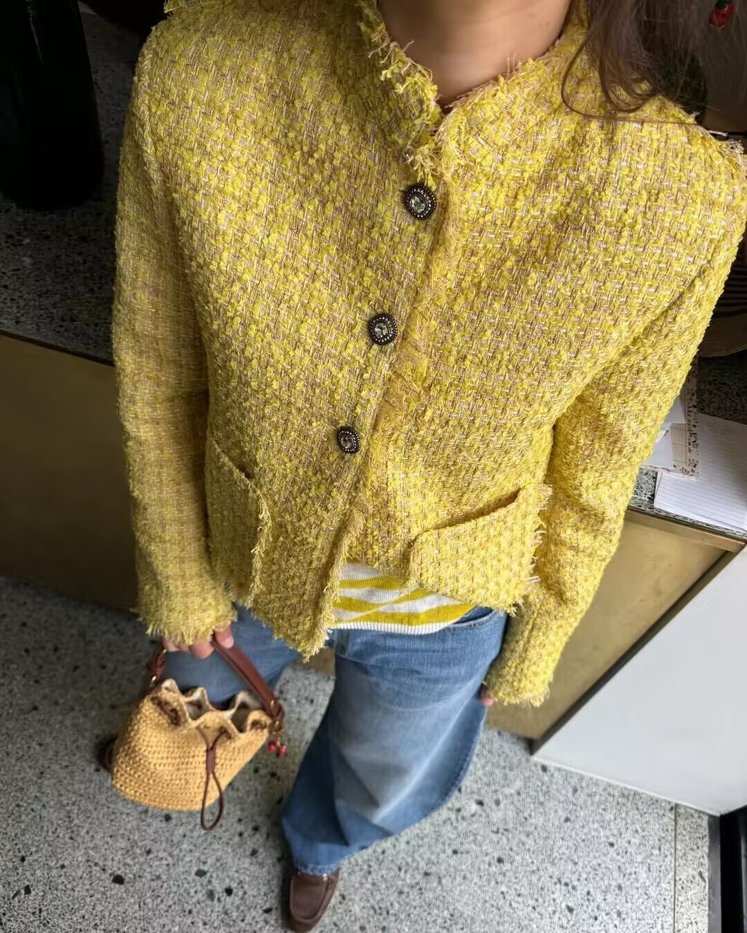 Yellow Winter Clothing - Herbst Winter Neue Elegante Woolen Mantel