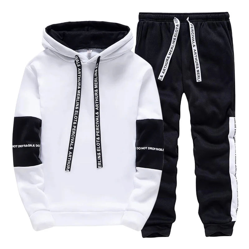 Winter Clothing Fashion - Trainingsanzug für Herren Lässige Kapuzenpullover Outdoor-Sport