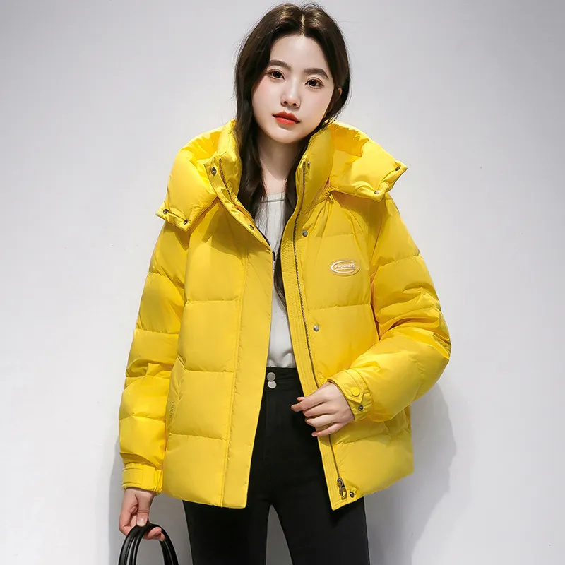 Yellow Winter Clothing - Gelber Winter-Kurzmantel für Damen, 2025, neue