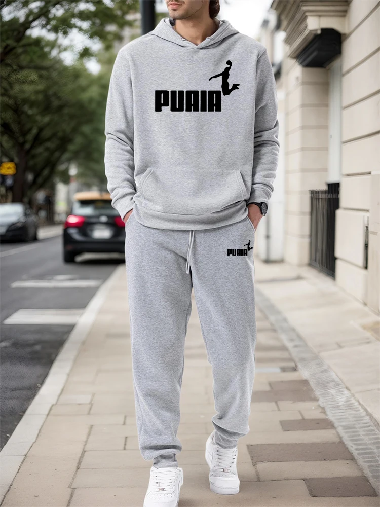 Winter Clothing Fashion - Herren-Set/Hoodie/Hose 2026 Herbst Winter Lässiger Sport-Kapuzenpullover