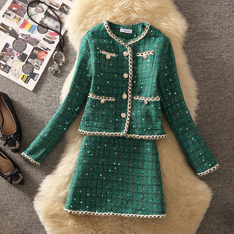 Jack Winter Clothing - Frauen Winter elegante Vintage Tweed duftenden