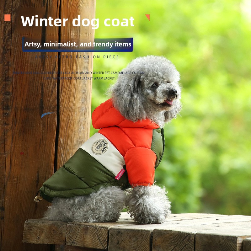 Winter Clothing Options - Haustierweste, Heimtierbedarf, Winterkleidung, verdickte zweibeinige, mit
