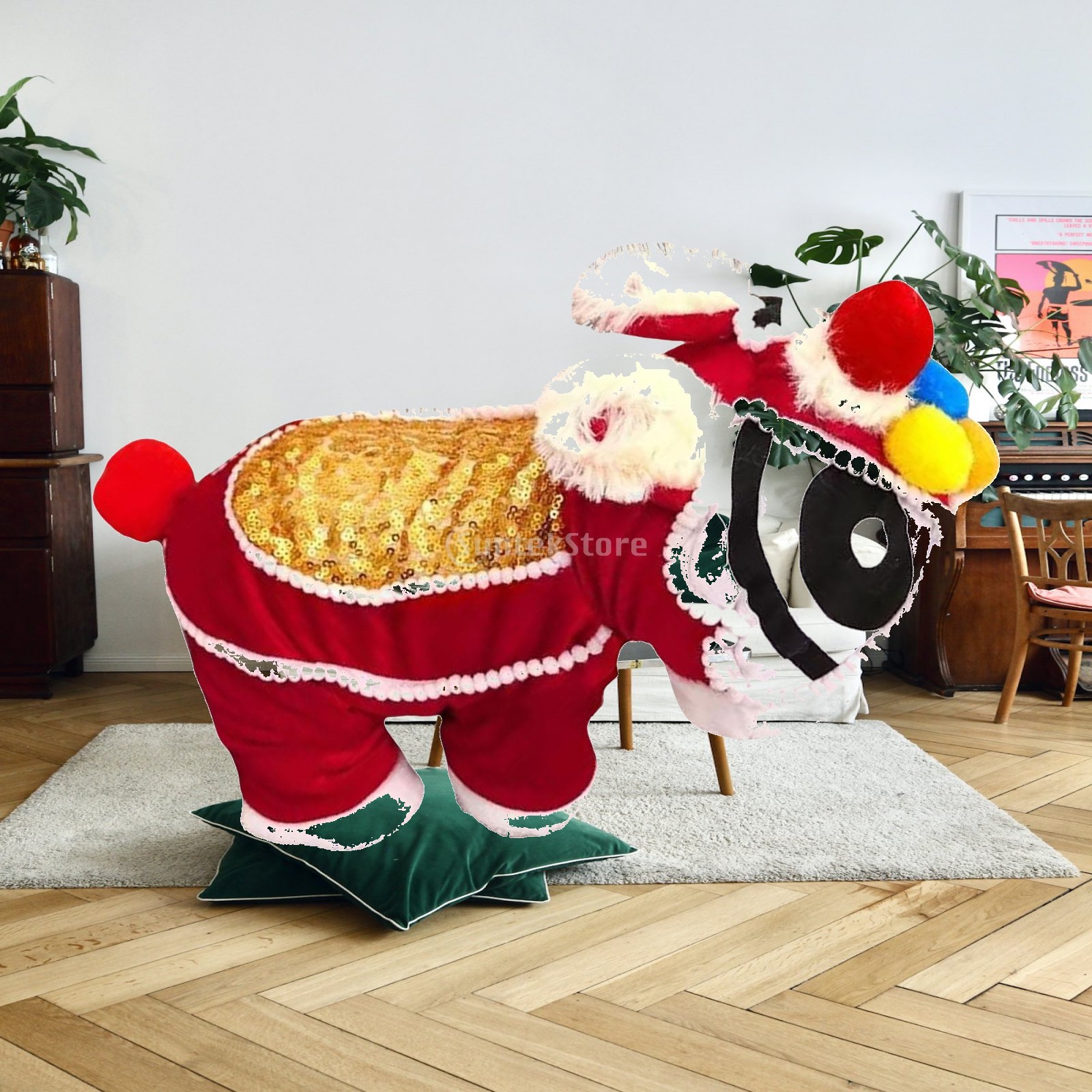 Winter Clothing Photo - Festliche Hundebekleidung Traditioneller Tang-Anzug Kostüm Warmer
