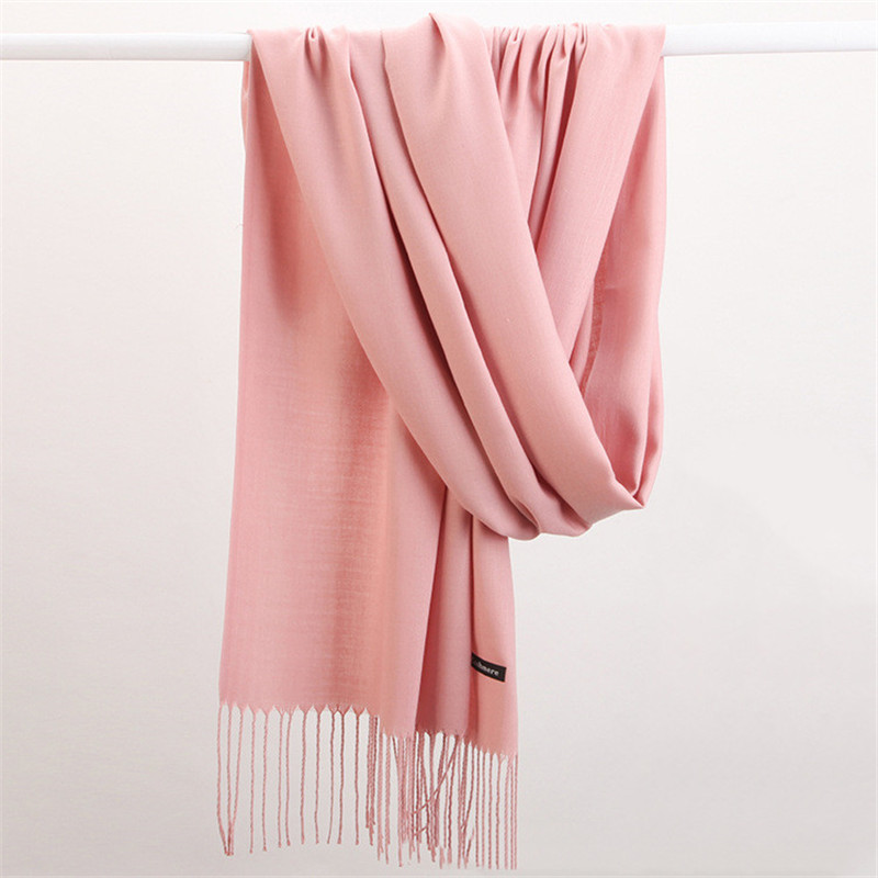 Mode Einfarbig 2023 Frauen Sch – Cashmere Scarf Wrap Bewertung und Preis
