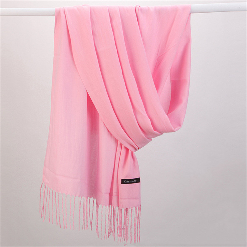 Mode Einfarbig 2023 Frauen Sch – Cashmere Scarf Wrap Bewertung und Preis