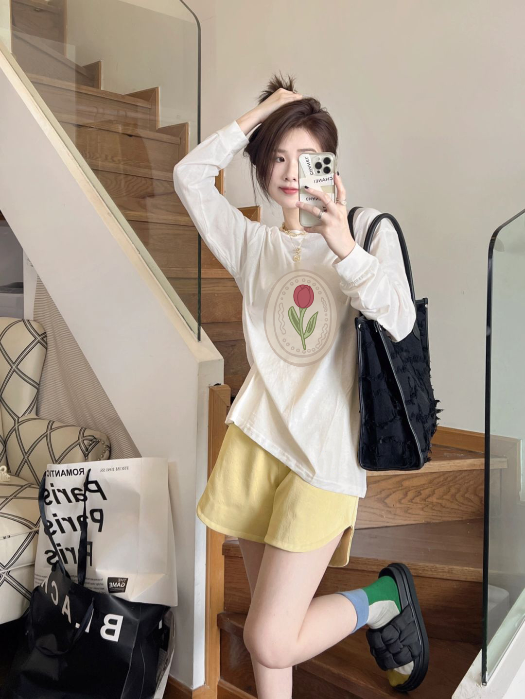 Damen-Sweatshirts, Vintage-Kle – Yellow Winter Clothing Bewertung und Preis