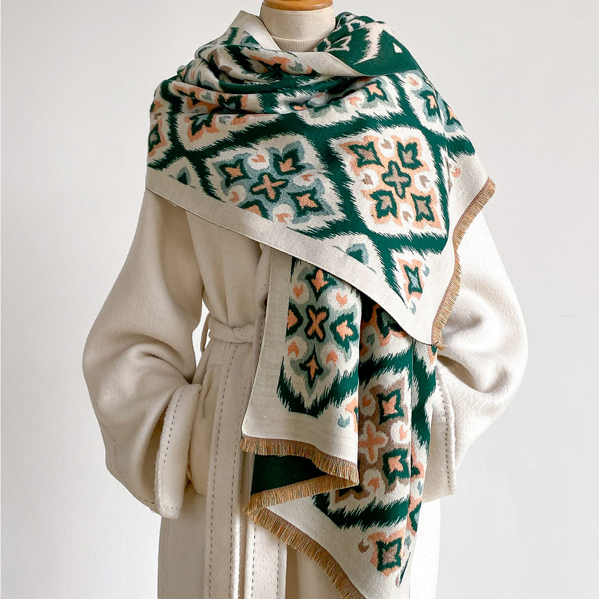 Damen Wendeschal aus Kaschmir- – Cashmere Scarf Wrap Bewertung und Preis