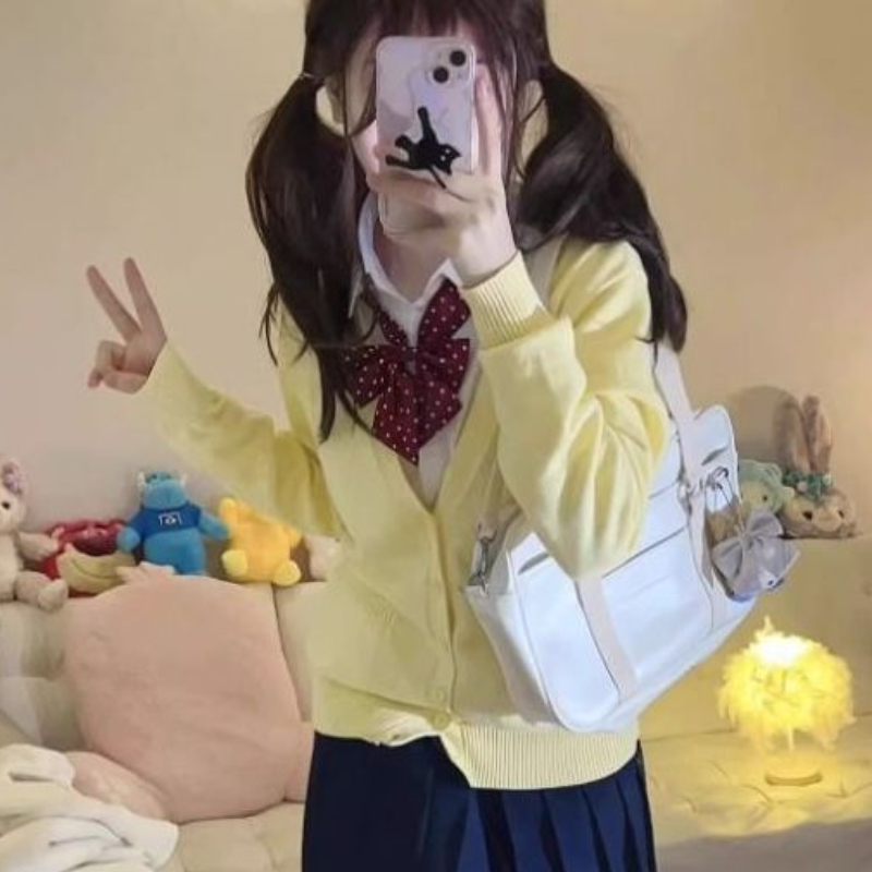 Gelber Strick-Cardigan Mantel  – Yellow Winter Clothing Bewertung und Preis