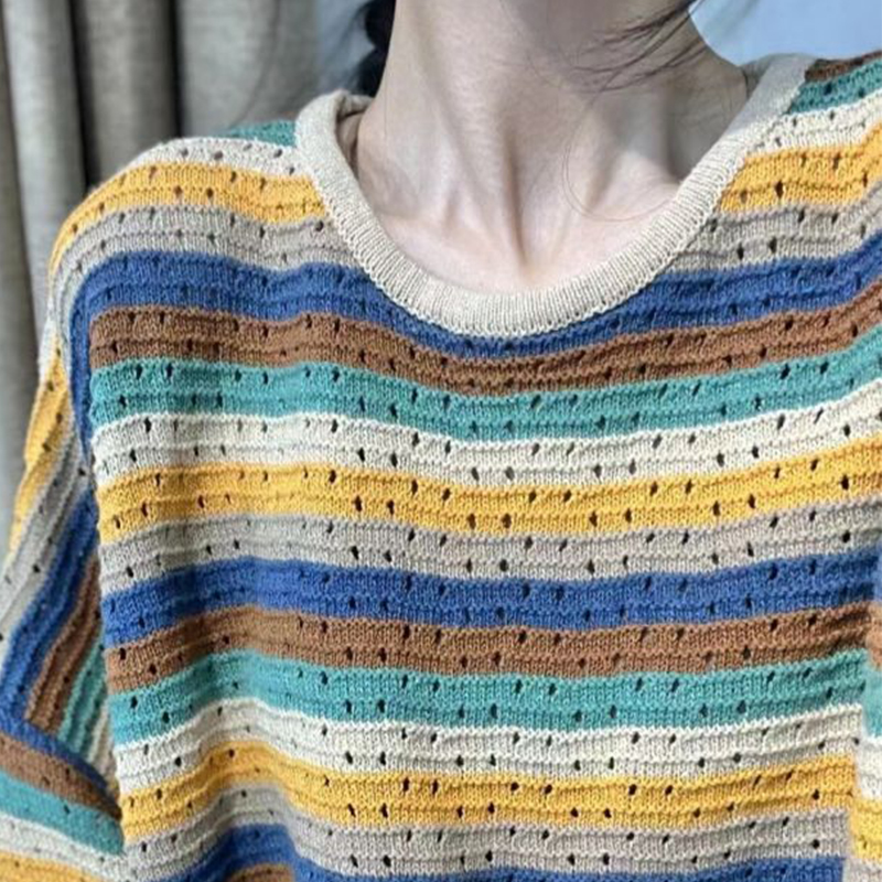 Frühling Frauen Gestreiften La – Yellow Winter Clothing Bewertung und Preis