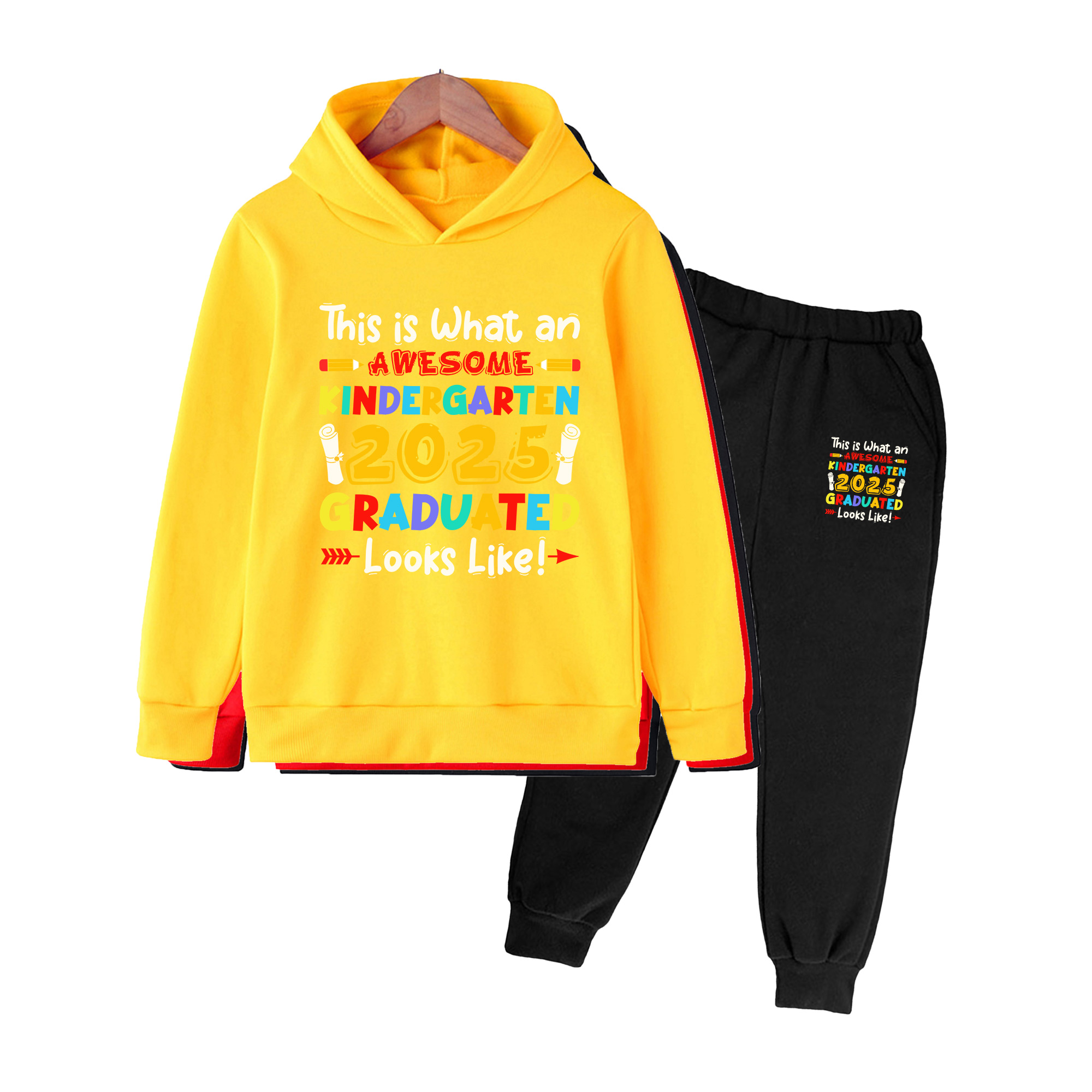 Kinder-Hoodie & Hosen-Set, Bun – Winter Clothing Kindergarten Bewertung und Preis