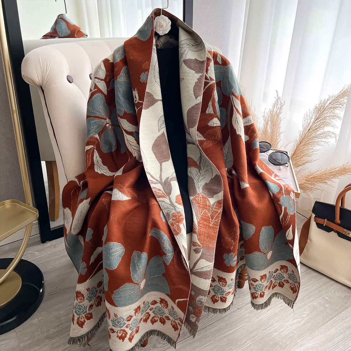 Frauen Verdicken Luxus Winter  – Cashmere Scarf Wrap Bewertung und Preis
