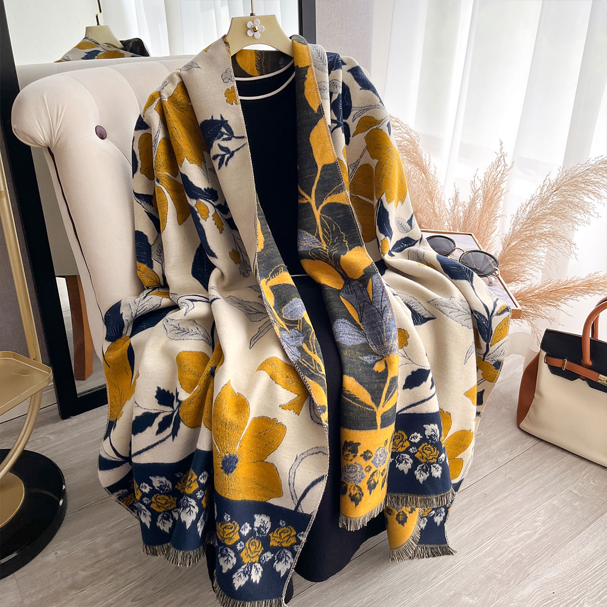 Frauen Verdicken Luxus Winter  – Cashmere Scarf Wrap Bewertung und Preis