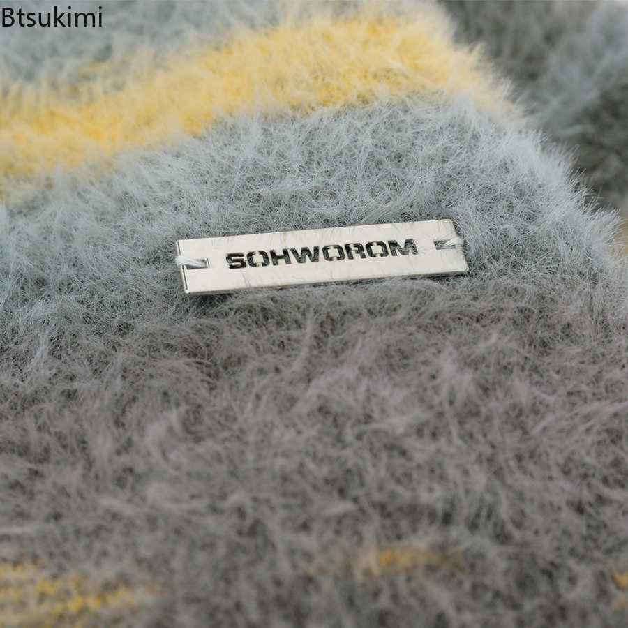 Gelb gestreifte, verdickte Str – Yellow Winter Clothing Bewertung und Preis