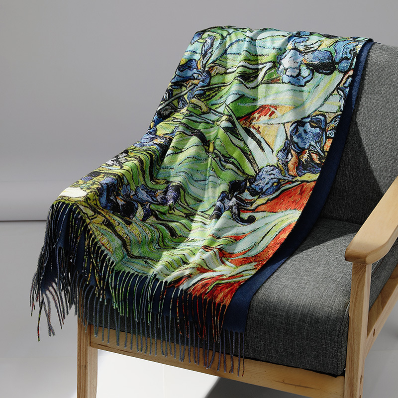Luxus Marke Ölgemälde Kaschmir – Cashmere Scarf Wrap Bewertung und Preis