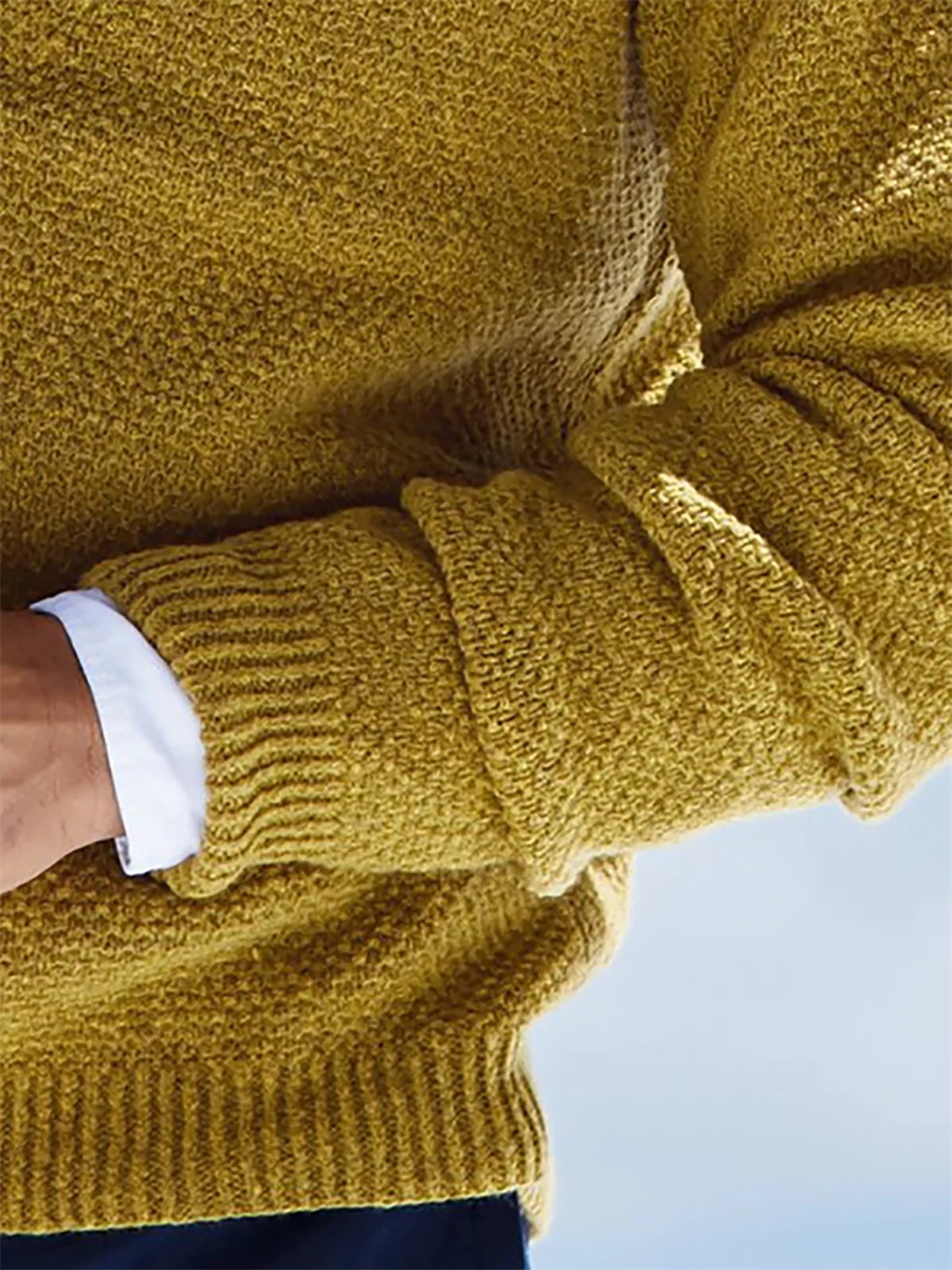 Herbst Winter Männer Pullover  – Yellow Winter Clothing Bewertung und Preis